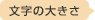 文字の大きさ